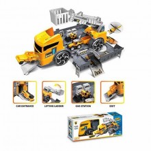 Ігровий набір трейлер Toys P905-A контейнер-гараж пожежна машина 35 см