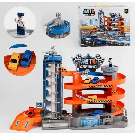Паркінг автотрек A-Toys 13760 Три поверхи Ліфт машини