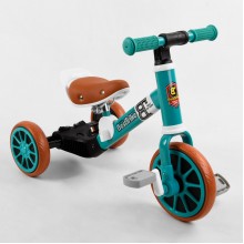 Триколісний велосипед-біговел BEST TRIKE 73543 колеса EVA Бірюзовий