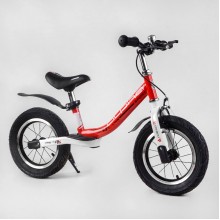 Біговел Corso 24009 серія "Alpha Sport" Ручне гальмо Надувні колеса 12" Червоний
