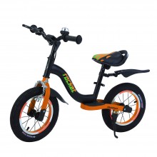 Біговел TILLY BALANCE Т-212520/1 Rocket Колеса надувні 12" Гальмо ручне Чорне з червоним