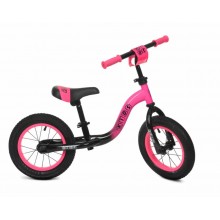 Біговел PROFI KIDS ML1201A-4 Надувні колеса 12" Рама сталь Рожевий з чорним