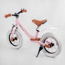 Біговел Corso Triumf 61201 з ручним гальмом Надувні колеса 12" Рожевий