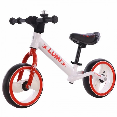 Біговел BALANCE TILLY T-212521 серія Lumi колеса EVA світяться дзвіночок Біло-червоний