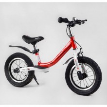 Біговел Corso Alpha Sport 24009 з ручним гальмом Надувні колеса 12" Червоний