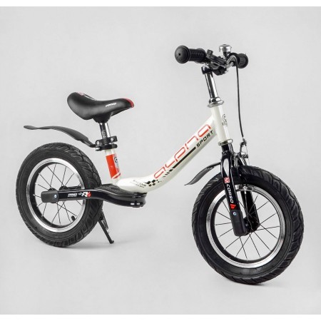 Біговел Corso Alpha Sport 57200 з ручним гальмом Надувні колеса 12" Білий