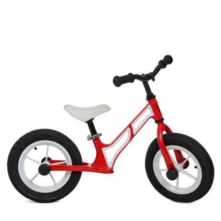 Біговел PROFI KIDS HUMG1207A-2 Велобіг магнієва рама колеса надувні 12 дюймів червоно-білий