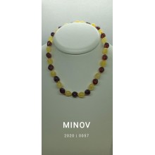 Намисто MINOV 0057 з бурштину для дітей Лікувальні Медовий і коньячний відтінок