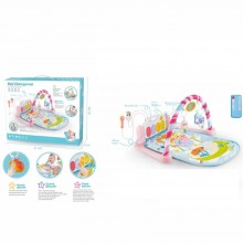 Развивающий коврик Bambi 9913A Музыкальный с MP3 Микрофоном Пультом Розовый