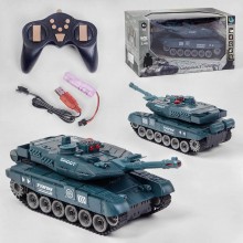 Танк на радіокеруванні Limo Toy JF 521 Звукові та світлові ефекти Синій