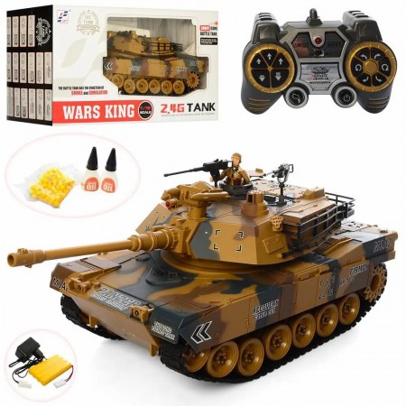 Танк Toys 789-1 на радіокеруванні Світлові та звукові ефекти Стріляє кульками