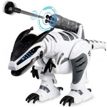 Динозавр на радиоуправлении  BBMTOYS ZYB-B2855 интерактивный робот стреляет присосками Белый