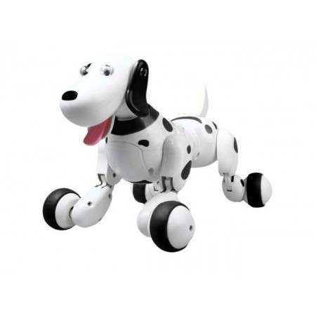 Собака робот на радиоуправлении Smart-Dog 777-338-1 Интерактивная игрушка Белый с черным