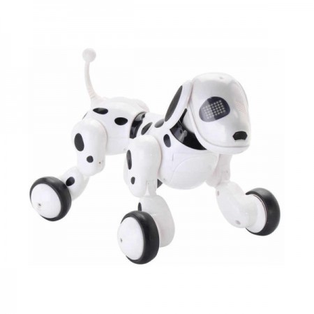 Собака робот на радиоуправлении Smart-Dog 6013-3 Интерактивная игрушка Белый с черным