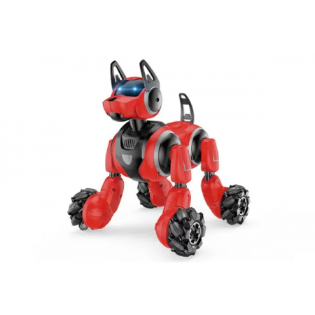 Собака робот на радиоуправлении SYRCAR STUNT DOG 666-800A Интерактивная игрушка Красный