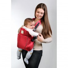 Рюкзак-кенгуру Baby Breeze 0307 с жесткой спинкой 3-18 месяцев Красный