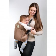 Рюкзак-кенгуру Baby Breeze 0307 с жесткой спинкой 3-18 месяцев Капучино