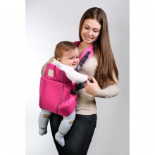 Рюкзак-кенгуру Baby Breeze 0307 с жесткой спинкой 3-18 месяцев Малина