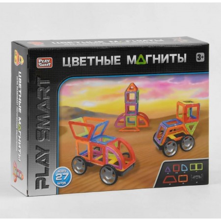 Магнітний конструктор Play Smart 2472 деталей 27