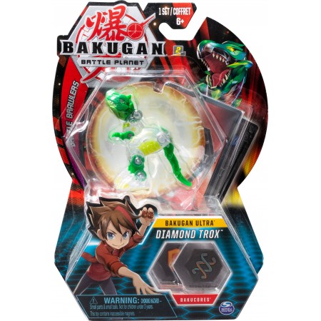 Бакуган динозавр Игровой набор Spin Master Bakugan Battle planet Ультра Бакуган Трокс Бриллиант (602-5 R)
