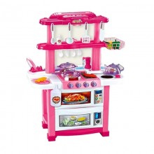 Ігровий набір Tso Zhi Toys 758В дитяча кухня Happy Little Chef Світлозвукові ефекти Рожевий