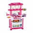 Ігровий набір Tso Zhi Toys 758В дитяча кухня Happy Little Chef Світлозвукові ефекти Рожевий