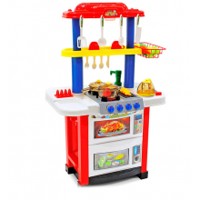 Игровой набор  Tso Zhi Toys 768A детская кухня Happy Little Chef  Светозвуковые эффекты Красный