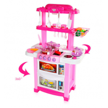 Игровой набор  Tso Zhi Toys 768В детская кухня Happy Little Chef  Светозвуковые эффекты Розовый