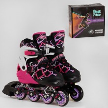 Роликові ковзани Best Roller 3654-М Розмір 35-38 Розсувні Колеса PU