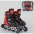 Роликові ковзани розсувні Best Rollers 40082-S Розмір 30-33 Колеса PVC з підсвічуванням Сумка Червоний