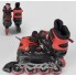 Роликові ковзани Best Rollers 8655-М розсувні Розмір 34-37 Колеса PU з підсвічуванням Сумка Червоний