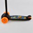 Самокат Best Scooter А - 804 BL трехколесный. Руль с фонариком, колеса из полиуретана с подсветкой. Оранжевый-черный. (А - 804 BL-А)