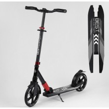 Двухколесный самокат Best Scooter 36956 складной Рама алюминий Черный с красным
