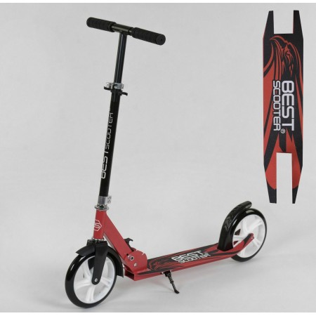 Двухколесный самокат Best Scooter 64219 складной Зажим для руля Красный