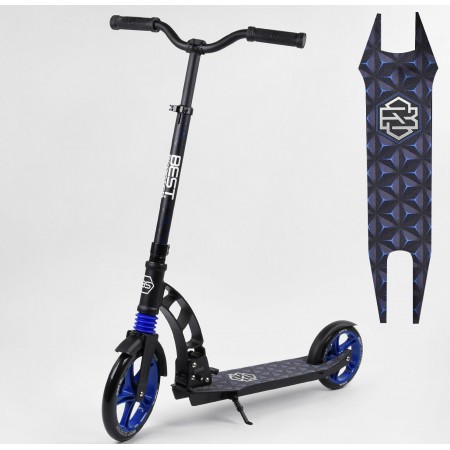 Двоколісний самокат Best Scooter 81246 Складаний амортизаційний блок Синій