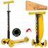 Самокат Best Scooter UL - 88119 S трехколесный. Колеса из полиуретана. Подсветка колес и платформы. (88119 S -А)  