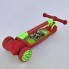 Самокат Best Scooter F - 18990 трехколесный. Складной руль, колёса из полиуретана светятся при езде. Резиновые грипсы. Красный(18990А)