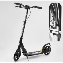 Двоколісний самокат Best Scooter 69260 два амортизаційних блоку Дисковий гальмо Чорний