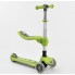 Самокат триколісний Best Scooter Т-07196 Складаний з сидінь Колеса з підсвічуванням Салатовий