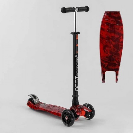 Самокат триколісний Best Scooter Maxi A 25775 / 779-1533 Колеса світні Червоний
