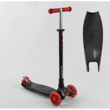 Самокат триколісний Best Scooter Maxi A 25772 / 779-1524 Колеса світні Чорний