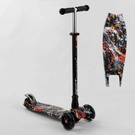 Самокат триколісний Best Scooter Maxi A 25779 / 779-1542 Колеса світні Абстракція