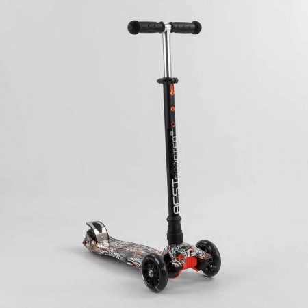 Самокат триколісний Best Scooter Maxi 779-1539 Колеса світні Абстракція