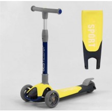 Самокат триколісний Best Scooter F-55295 Складаний Колеса поліуретан Жовтий