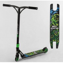 Самокат трюковий Best Scooter S-22044 Kraken Посилена рама Зелений