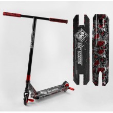 Самокат трюковий Best Scooter BS-99622 з пегами Чорний з червоним