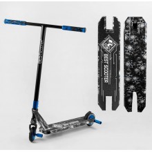 Самокат трюковий Best Scooter BS-99808 з пегами Чорний з черепами