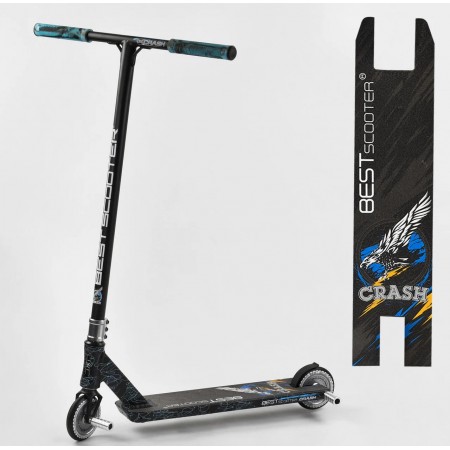 Самокат трюковий Best Scooter 37890 з пегами Чорний з синім