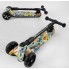 Самокат триколісний Best Scooter 32-655 MAXI Складаний кермо Посилена дека Принт