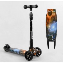 Самокат триколісний Best Scooter 43-635 MAXI Складаний кермо Посилена дека Принт
